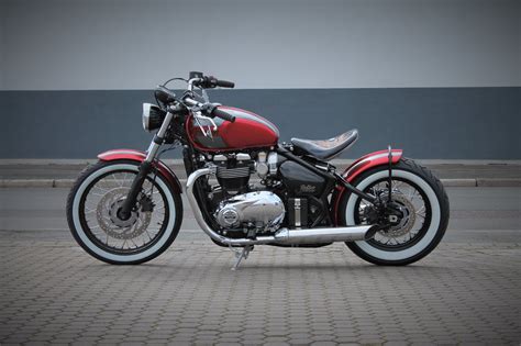 Details Zum Custom Bike Triumph Bonneville Bobber Chrome Glide By