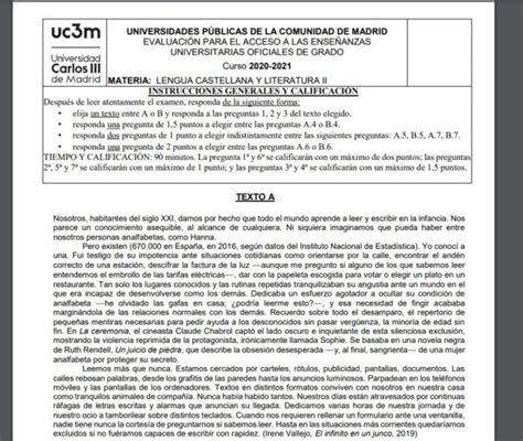 Exámenes de Selectividad de Lengua Resueltos con Soluciones de Junio y