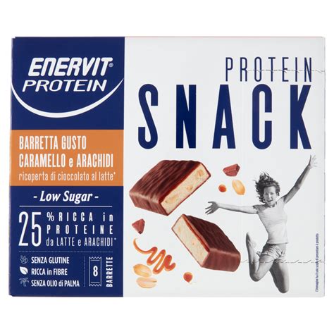 Enervit Protein Low Sugar Protein Snack Barretta Gusto Caramello E