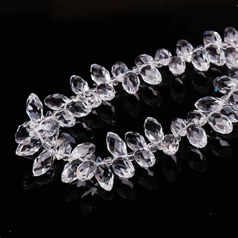 Crystal Teardrops Faceted Beads Crystal Transparent Drop Beads