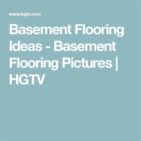 Basement Flooring Ideas Basement Flooring Pictures Hgtv Basement