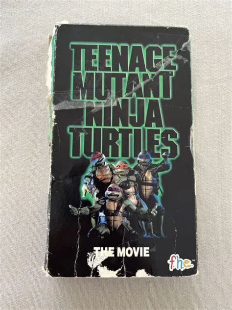 TEENAGE MUTANT NINJA Turtles The Movie VHS 1990 Vintage Rare