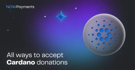 Ways To Accept Donations In Cardano Nowpayments