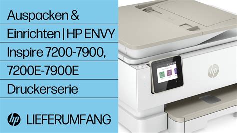 Hp Envy Inspire 7200e 7900e Drucker Ersteinrichtung Des Druckers Hp® Support