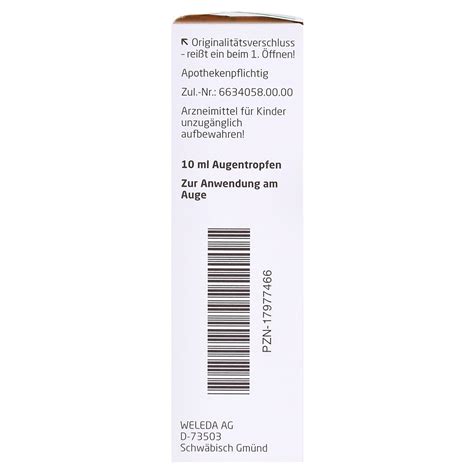 Visiodoron Calendula Augentropfen Milliliter N Medpex