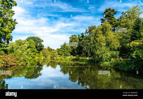 Lake At Kew Botanic Gardens In London Stock Photo Alamy