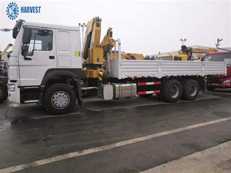 Sinotruk Howo 6x4 371hp 6 3 Ton Knuckle Boom Truck Mounted Crane