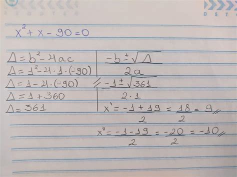 4 A Soma De Um Número Com O Seu Quadrado é 90 Calcule Esse Numero