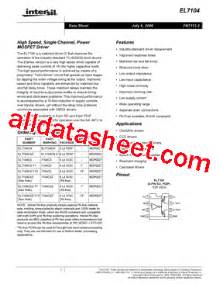 El Cnz Datasheet Pdf Intersil Corporation