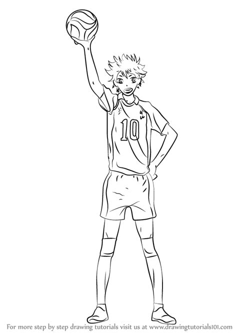 How To Draw Shoyo Hinata From Haikyuu Haikyuu Step By Step