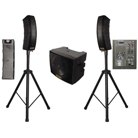 Sistema De Som Pa Ativo Vertical Subwoofer V Csr Keepsound