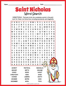 December Word Search BUNDLE By Puzzles To Print TpT