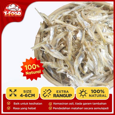 Ikan Bilis Kopek TFood Ocean Premium Ikan Bilis Belum Kopek Kering