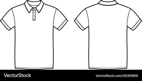 Mens polo t-shirt Royalty Free Vector Image - VectorStock