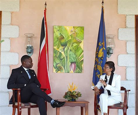 Her Excellency Receives The Chief Secretary Of The Tha Prior To Address The Office Of The