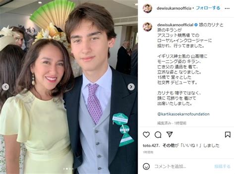 デヴィ夫人、15歳の愛孫・キランさんが社交界デビュー 「山高帽にモーニング」華麗なる正装姿が超ハンサム Lfsfigkrnsyadv01