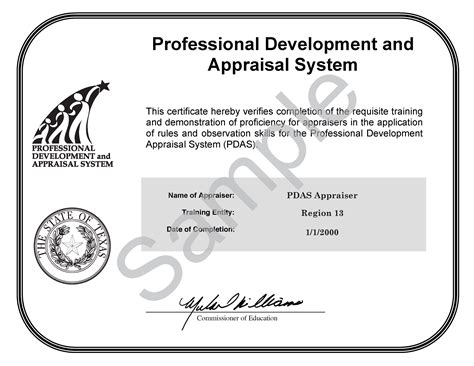 Professional Development Hours Certificate