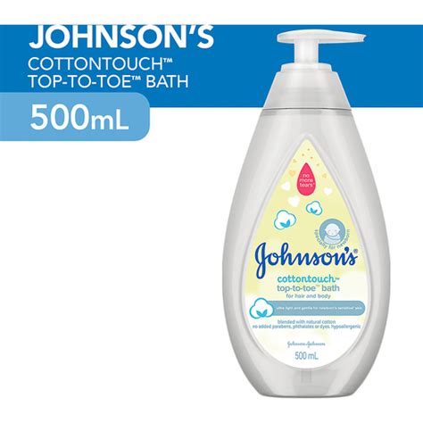 Johnson S Cottontouch Top To Toe Bath 500ml Baby Toiletries