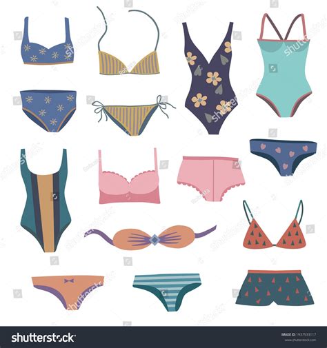 Bikinis Set Stock Vector Royalty Free Shutterstock Hot Sex Picture