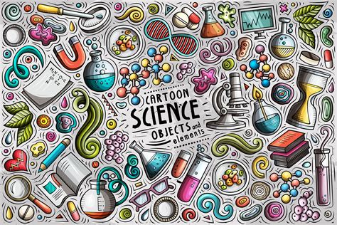 Cartoon Science Symbols