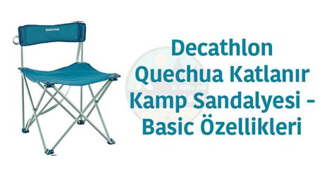 Decathlon Kamp Sandalyesi İncelemesi Kamp Yerleri