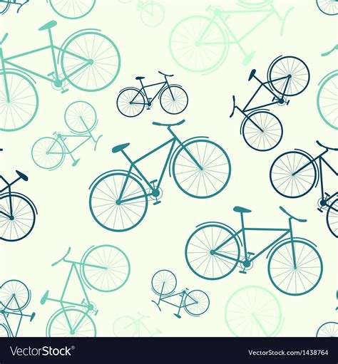 Seamless Bicycle Pattern Royalty Free Vector Image