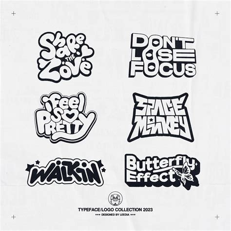 Y2K Typography Typeface Logo Graffiti Logo Design Text Logo Design