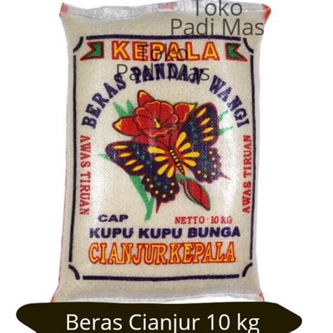 Jual Beras Pandan Wangi Cap Cianjur Kupu Kupu Bunga 10kg Beras Pandan