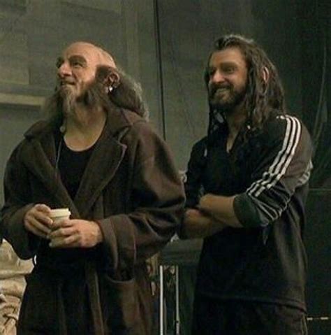 Thorin And Dwalin Bts Armitagearms The Hobbit Movies The Hobbit