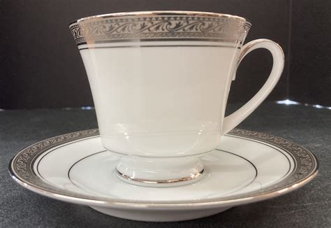 Noritake Crestwood Platinum Cup And Saucer