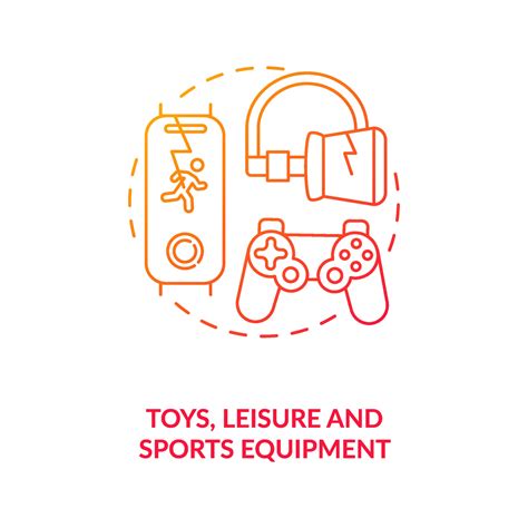 Toys Leisure And Sports Equipment Concept Icon Vector Art At