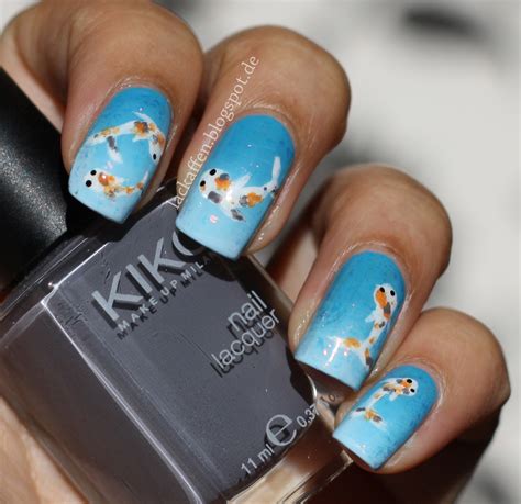 Lackaffen Koi Fish Nail Art Tutorial