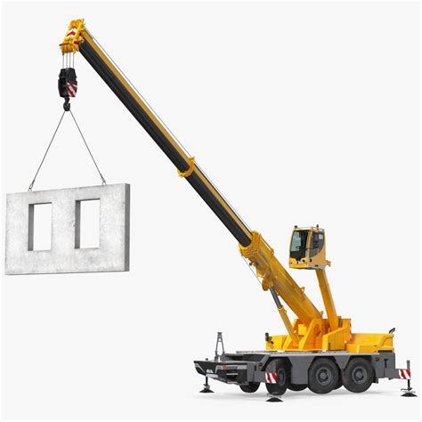 Mobile Crane Liebherr Working Rigged 3d Model 199 Max Free3d