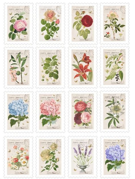 Https Thegraphicsfairy Diy Faux Vintage Postage Stamps Vintage