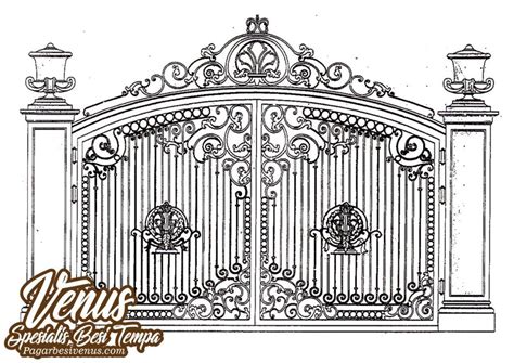 Pagar Besi Tempa Model Classic Dan Minimalist Wrought Iron Gate