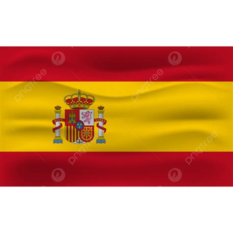 Spain Flag Waving Texture Vector Vintage Spain Flag Waving Texture