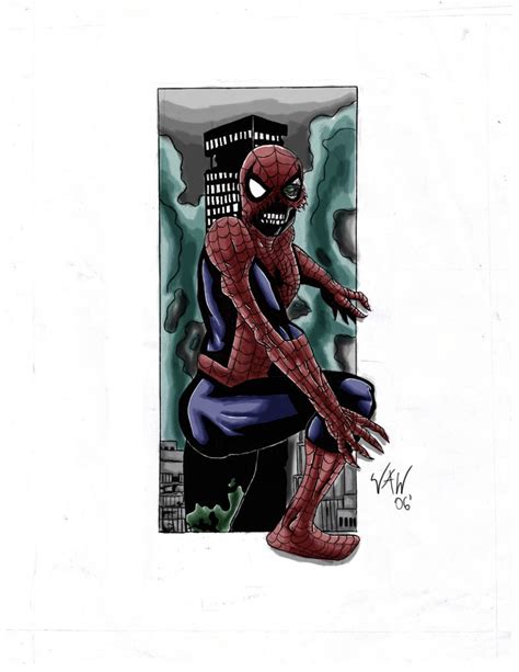 zombie spider-man by Fantomfx on deviantART