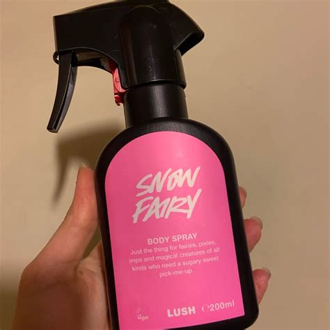 Lush Fresh Handmade Cosmetics Snow Fairy Body Spray Review Abillion