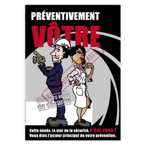 Affiche Sécurité Voeux Préventivement Vôtre Graphito Prévention