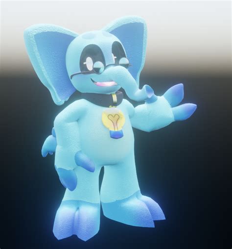 Stylized Plush Bubba Bubbaphant VRChat Avatar PC QUEST COMPATIBLE