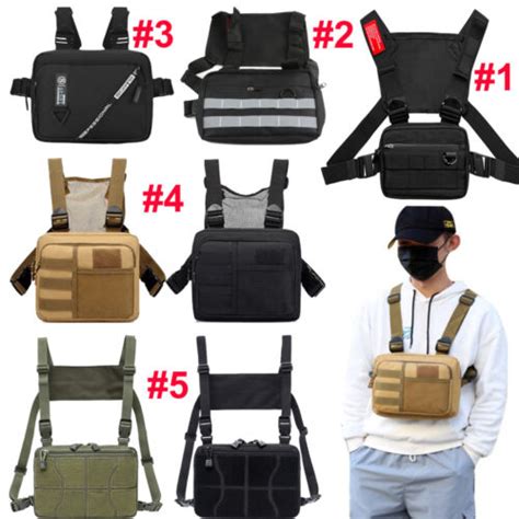 Tactical Combat Chest Rig Bag Front Vest Bag Recon Kit Concealed Carry