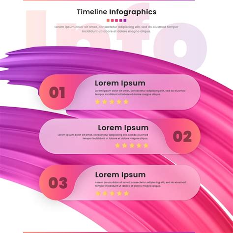 Infographic With Wavy Design Psd High Quality Free Psd Templates For