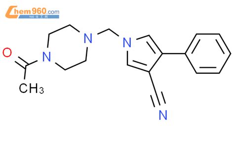 98768 57 1 Piperazine 1 Acetyl 4 3 Cyano 4 Phenyl 1H Pyrrol 1 Yl