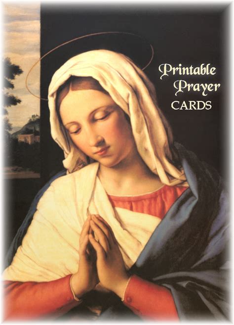 Free Printable Catholic Prayer Cards - Best FREE Printable