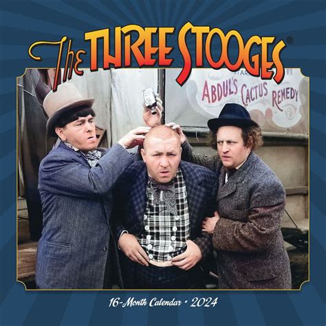 3 Stooges Calendar 2025 Janice Carmencita