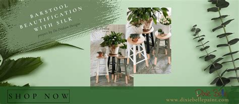 Barstool Beautification With Silk Dixie Belle Paint Company