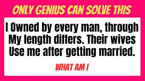 Riddles Only People With High Iq Can Solve Riddles Quiz Part