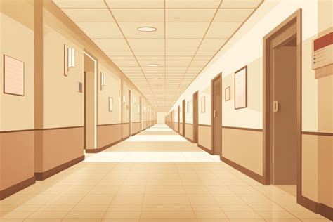 Architecture Corridor Hospital Building Ai Premium Photo