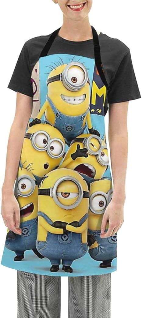 Grtswp Schürze mit Taschen Schöne Cartoon Niedliche Minions