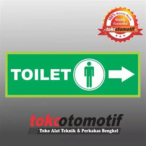 Jual Sticker Safety Sign K Tanda Arah Toilet Pria Kanan Shopee Indonesia